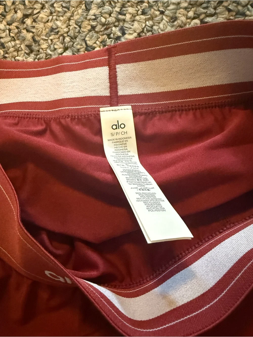 NWT ALO YOGA Match Point Tennis Skirt Summer Romance Red